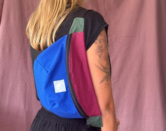 Bum bag JOE/ XL bum bag/ hip bag / colorblock bum bag XL