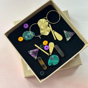Hoop earrings / DIY hoop earrings SET / colorful hoop earrings