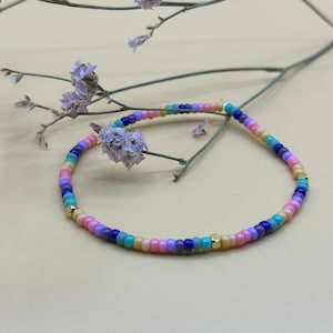 Pearl bracelet/ colorful bracelet / colorful bracelet with natural stone and brass