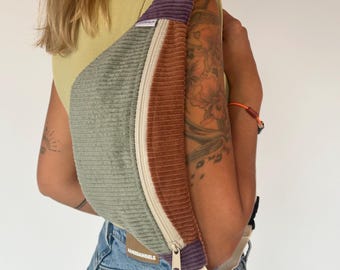 Fanny pack / Hip bag / Crossbody bag / Corduroy bag