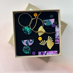 Hoop earrings / DIY hoop earrings SET / colorful hoop earrings