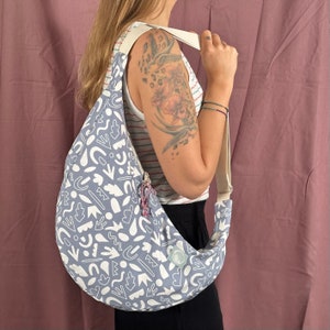 Halfmoonbag / Crossbodytasche / Große Halfmoonbag
