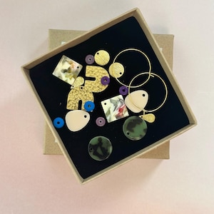 Hoop earrings / DIY hoop earrings SET / colorful hoop earrings