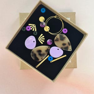 Hoop earrings / DIY hoop earrings SET / colorful hoop earrings