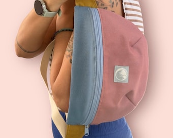 Bum bag JOE/ XL bum bag/ hip bag / colorblock bum bag XL