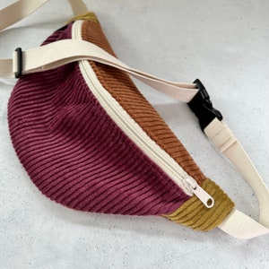 Corduroy bum bag/hip bag