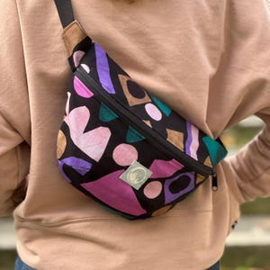 Bauchtasche JOE/ XL Bauchtasche/ Hipbag / colorblock Bauchtasche XL/ Leo Bauchtasche