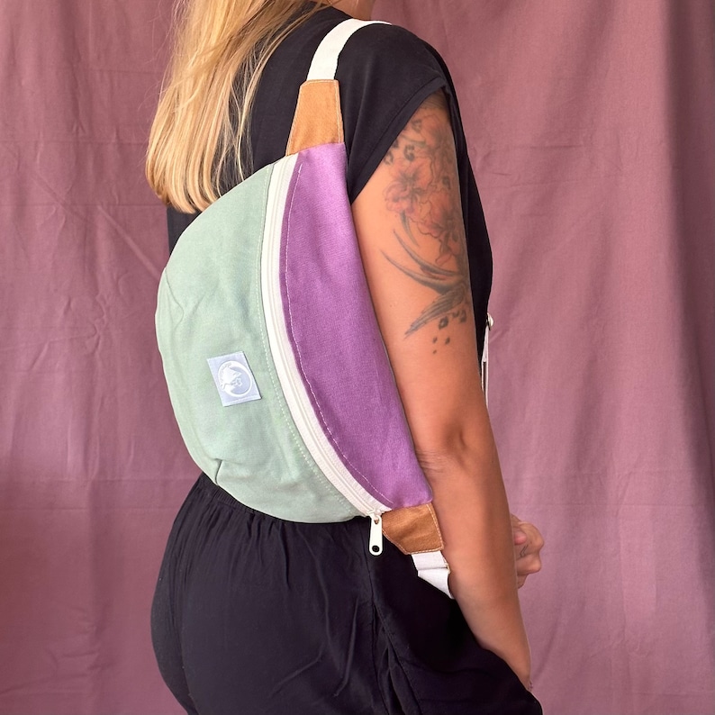 Bum bag JOE/ XL bum bag/ hip bag / colorblock bum bag XL image 1