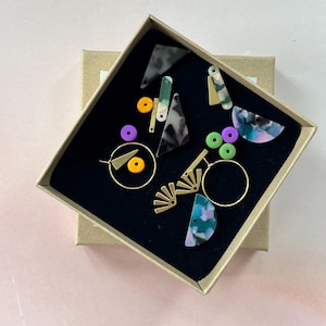 Hoop earrings / DIY hoop earrings SET / colorful hoop earrings