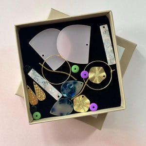 Hoop earrings / DIY hoop earrings SET / colorful hoop earrings