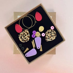 Hoop earrings / DIY hoop earrings SET / colorful hoop earrings