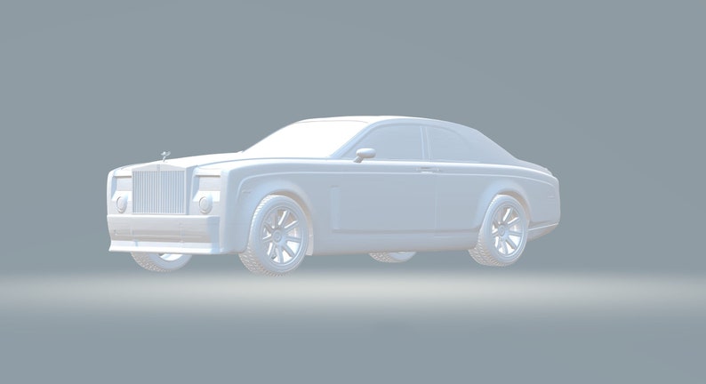 Design For 3D Printers 3D Model Custom 3D Printing Rolls Royce Phantom 3D Model Rolls Royce Printing Model With Display Stand 3D Cars