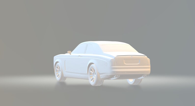 Design For 3D Printers 3D Model Custom 3D Printing Rolls Royce Phantom 3D Model Rolls Royce Printing Model With Display Stand 3D Cars