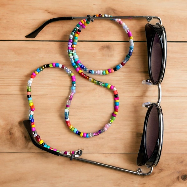 Beaded Glasses Chain Etsy UK