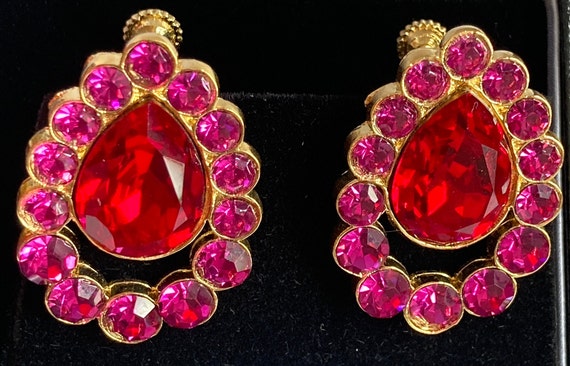Vintage Napier Earrings - Napier Jewelry Screwbac… - image 3