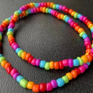 Rainbow Beaded Stretchy Anklet - LGBTQ+ Pride Multi Coloured Anklet