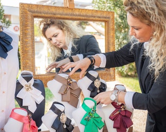 Corbata de mujer para el día a día. Accesorio de diseño cosido a mano para negocios, citas, bodas, graduaciones u otras ocasiones. idea de regalo