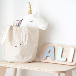 Name Puzzle, Personalized Toy, Personalized Baby Name, Wooden letters, Christening gift, Baby boy gift, Montessori toys, 1st birthday gift