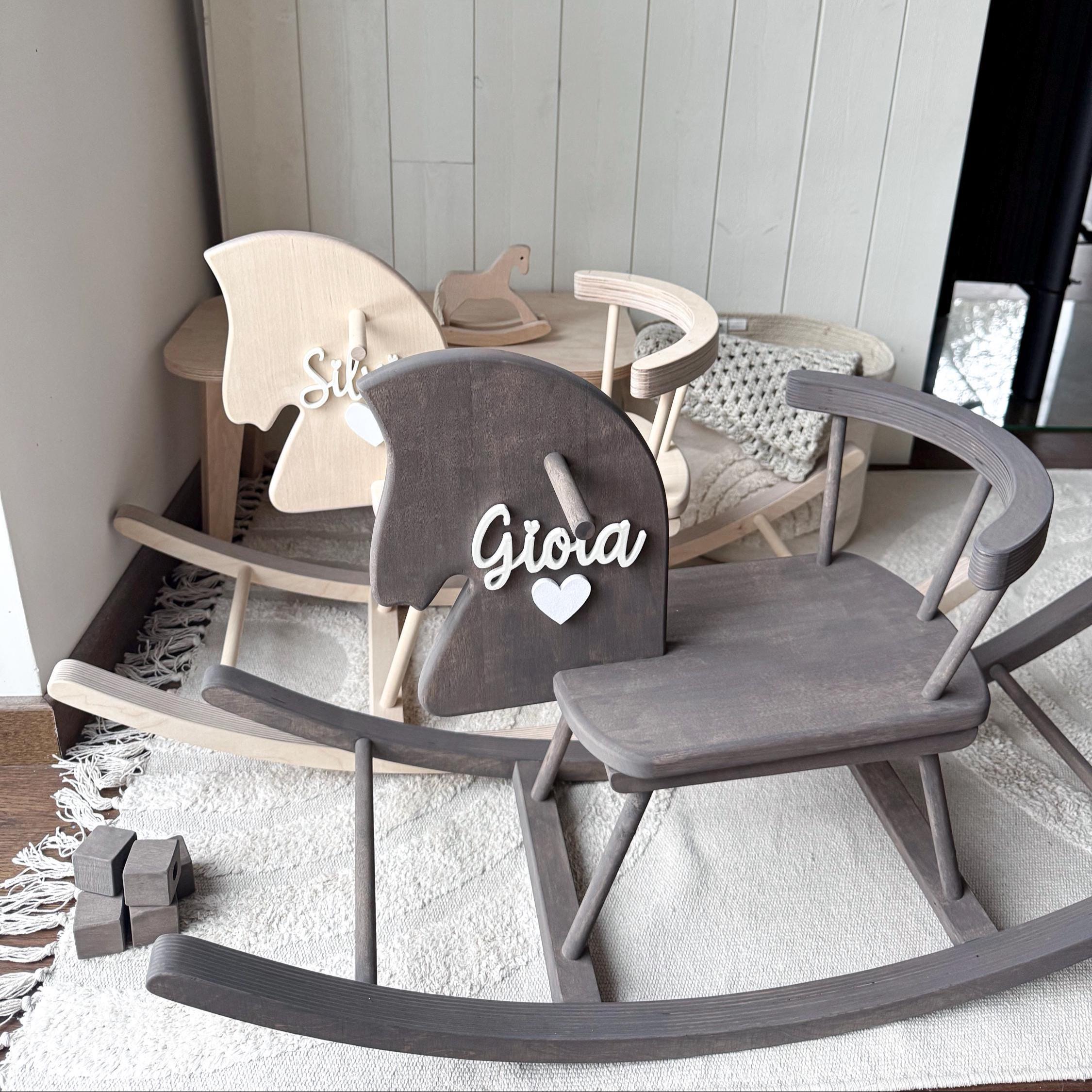 Toddler Rocking Horse Toy | Baby Gift, Custom Rocking Horse With Name ...