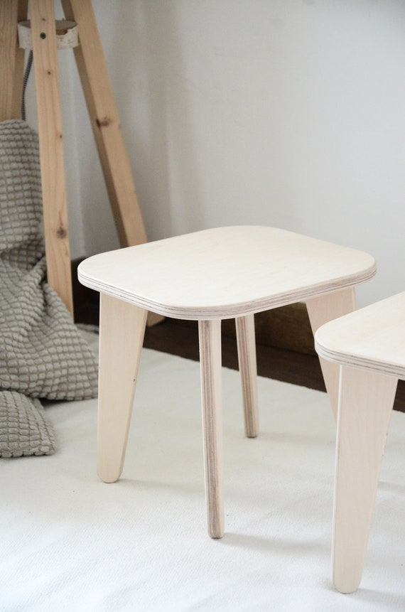 Tabouret pour enfants, tabouret, chaise pour enfants en bois