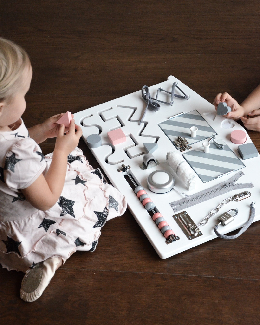 Busy Board for Toddler Girl - Montessori Toddler Toy - Sensory Board ...