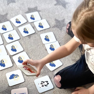 Memory Game Cards, Matching cards, Animal Memory Game, Toddler toys, Educational toys, Montessori Toys,Memory Flash Cards, 1st Birthday Gift image 6