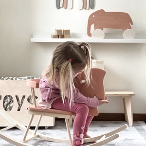 Personalised Wooden Rocking Horse - the perfect swing-toy to develop fine and gross motor skills.