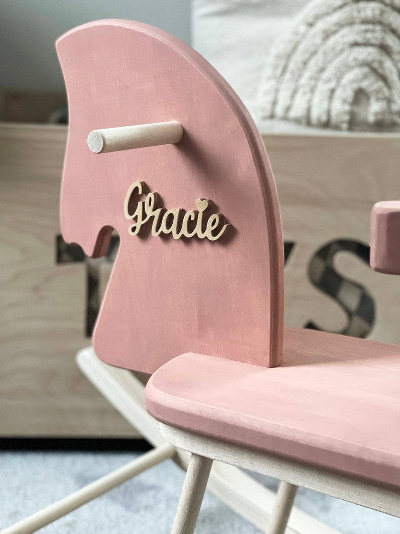 Rocking horse can be also personalized to make it a perfect memorable gift!