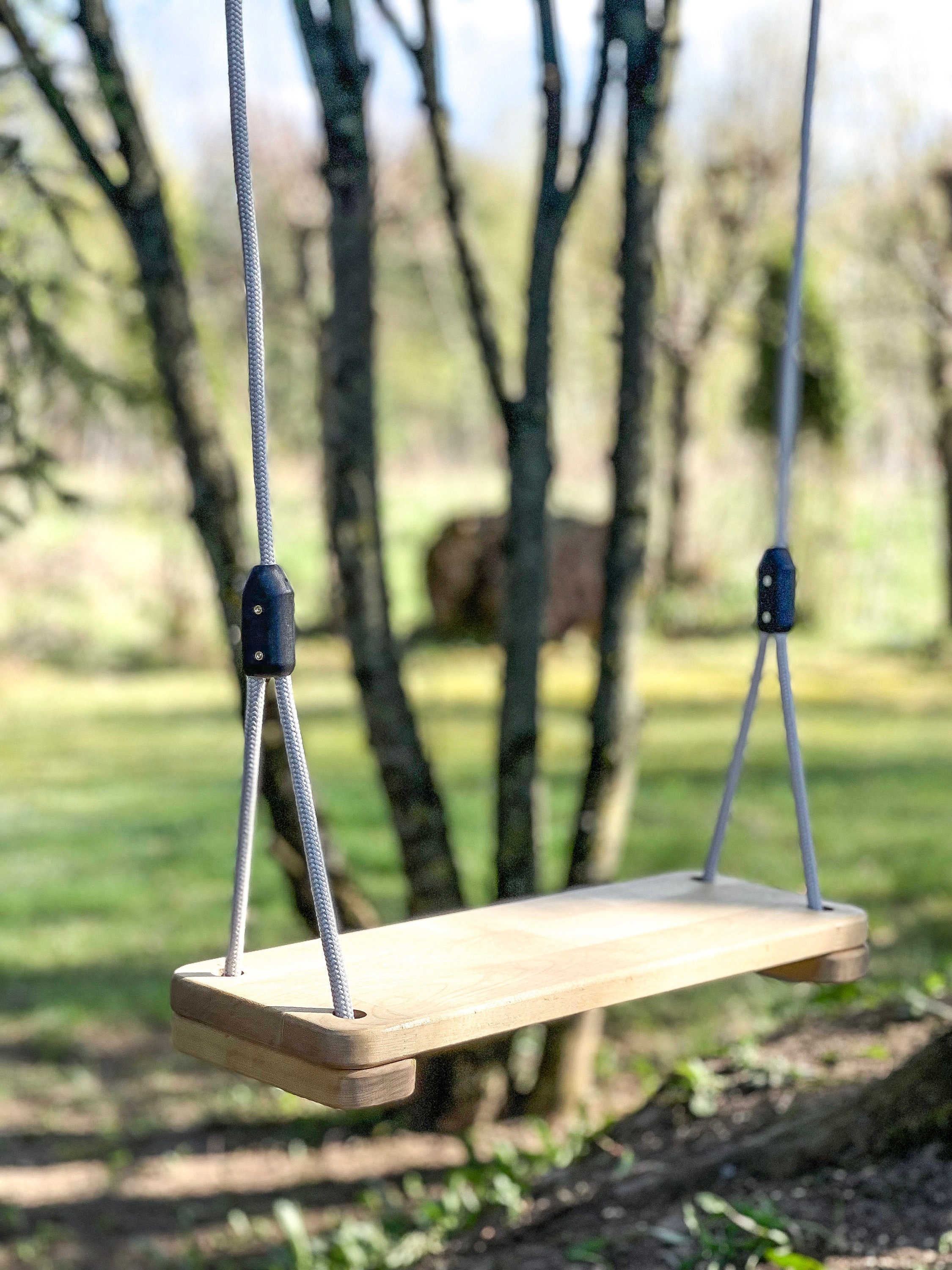 Wooden Tree Swing for Kids and Adults Outdoor Backyard Rope Swing, Kids Garden  Swing, Personalized Swing Wooden Rope Swing, Indoor Swing 