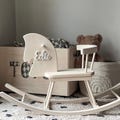 Personalized Wooden Rocking Horse: Handmade Classic Child Toy product logo