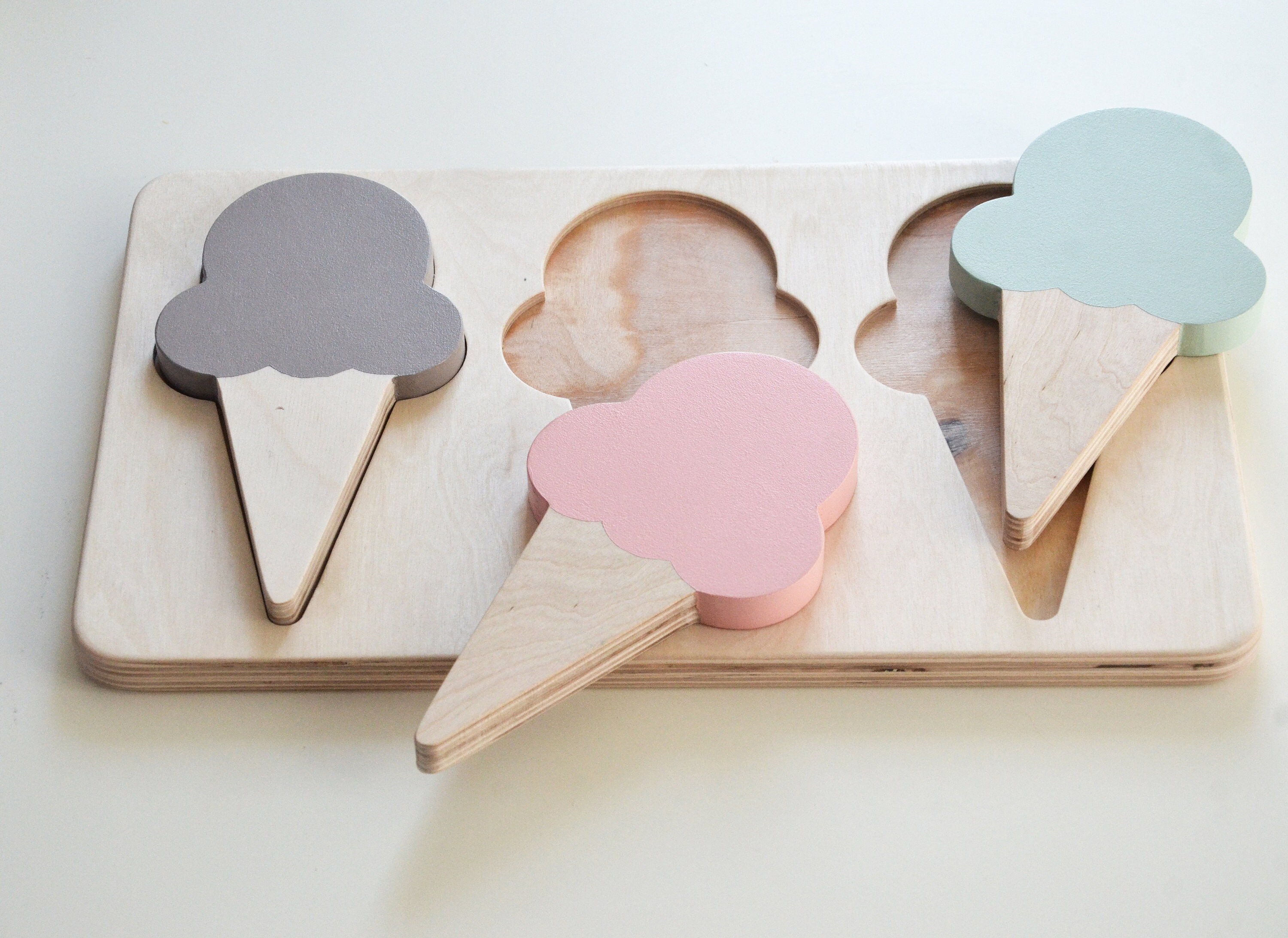 Wooden Ice Cream toy Wooden Toy Toys for Kids Ice Cream Etsy