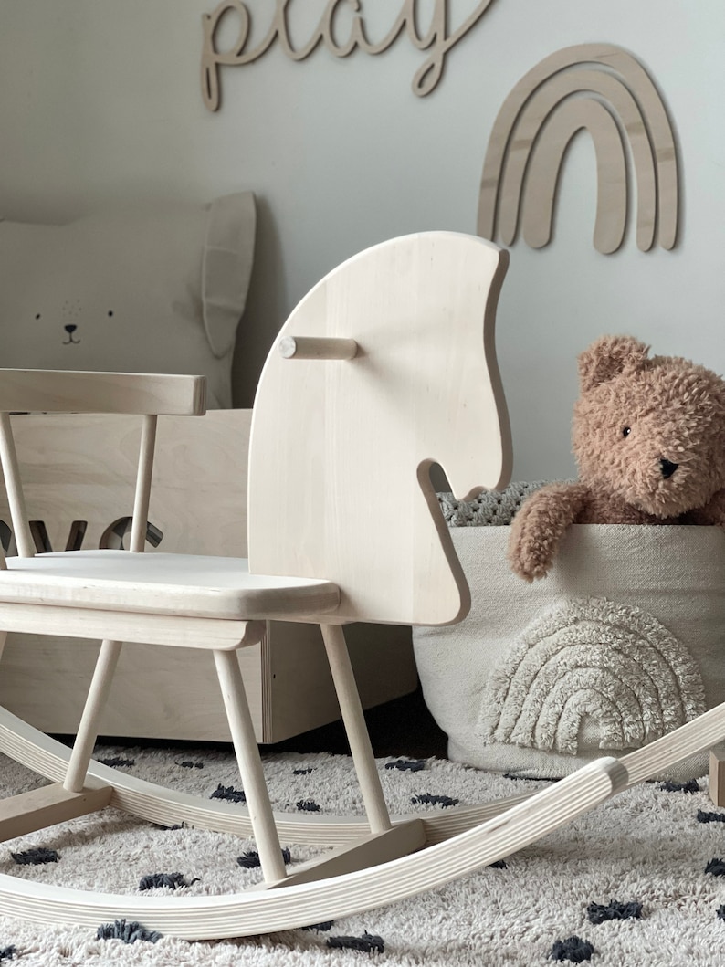Beautiful handmade wooden Rocking Horse for your little one.