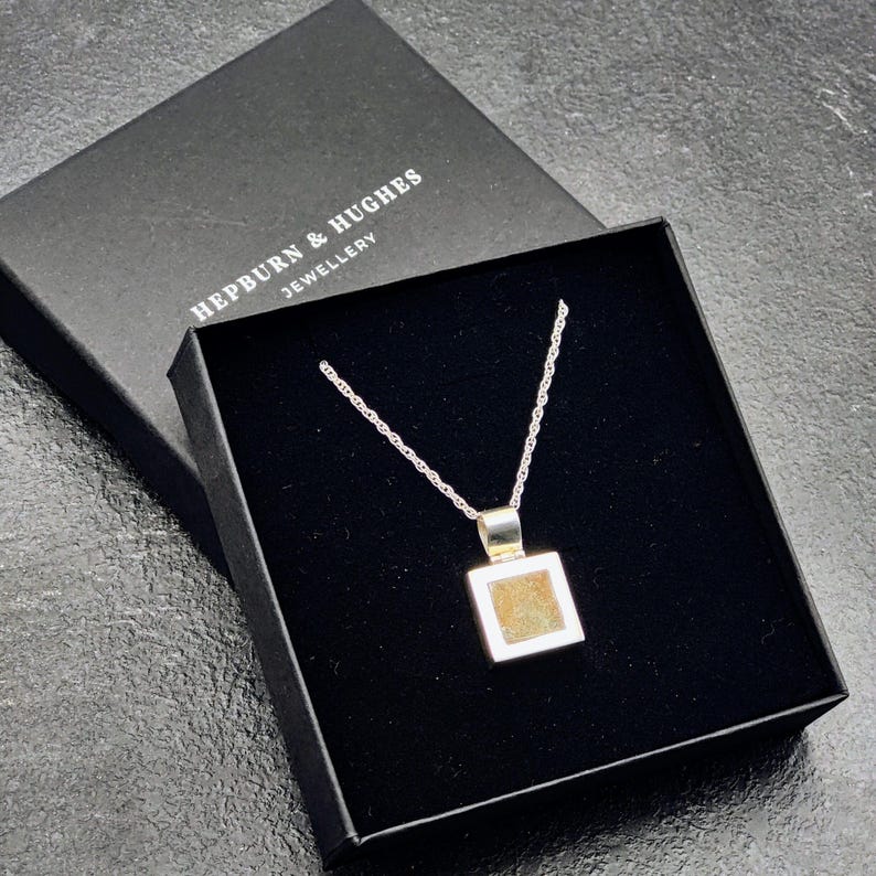 Hepburn and Hughes Lancaster Bomber Pendant | WW2 Aviation Gift | Square | Sterling Silver
