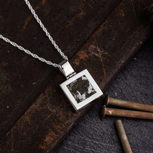 Hepburn and Hughes Lancaster Bomber Pendant | WW2 Aviation Gift | Square | Sterling Silver