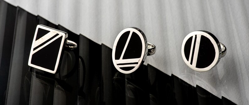 Art Deco Ring, circle in Sterling Silver 画像 4