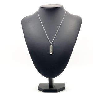 Hepburn and Hughes Lancaster Bomber Pendant | WW2 Aviation Gift | Rectangle | Sterling Silver