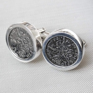 Sixpence Coin Cufflinks | Sterling Silver