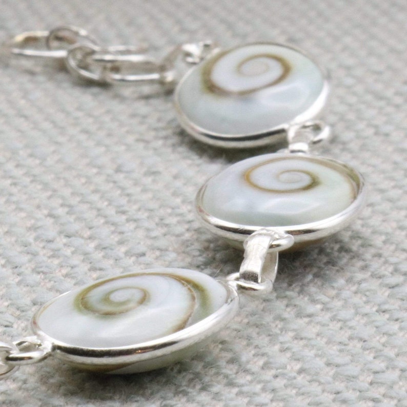 Multi Stones Sterling Silver Shiva Eye Bracelet
