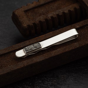 Spitfire Tie Pin for Men | Made with Original Spitfire Fuselage | Set in Sterling Silver