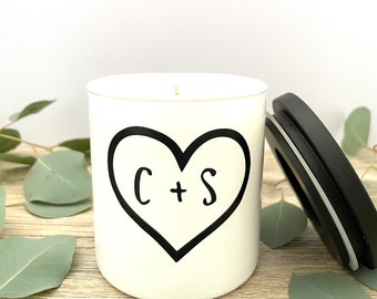 Personalized Initials Heart ~ Wedding Sign ~ Photo Prop ~ Sweetheart Table ~ Door Wreath ~ Wall Decor ~ Valentines ~ Ready to Hang