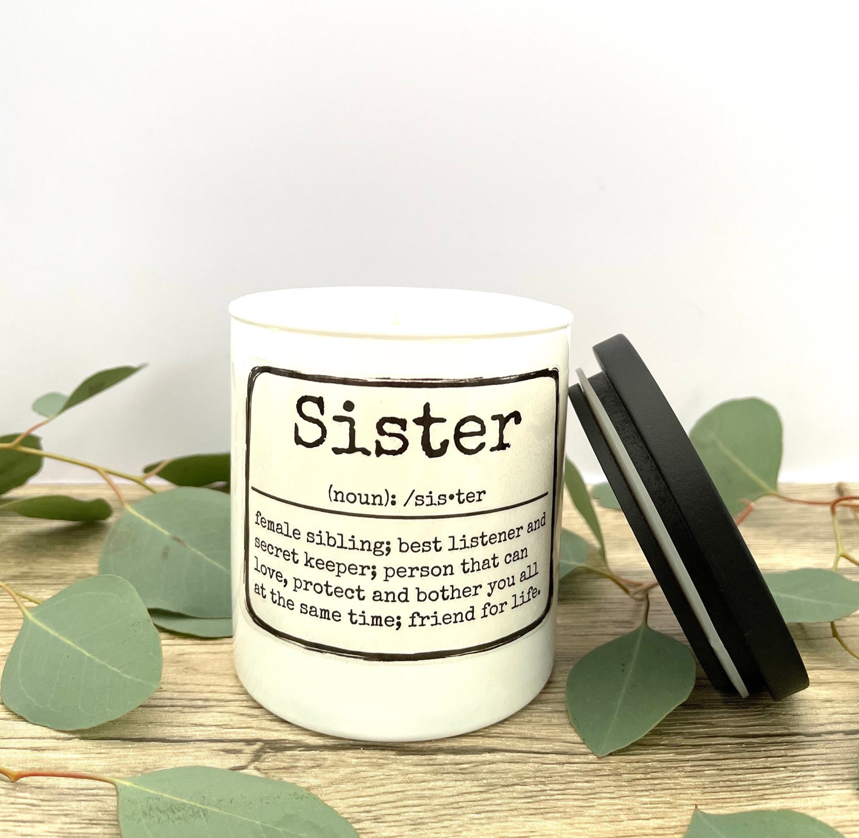 Sister Definition Candle/Sister Gift/ Sister Candle Etsy