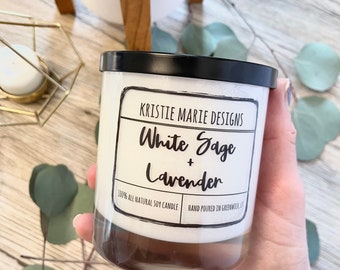 Sage + Lavender Soy Candle