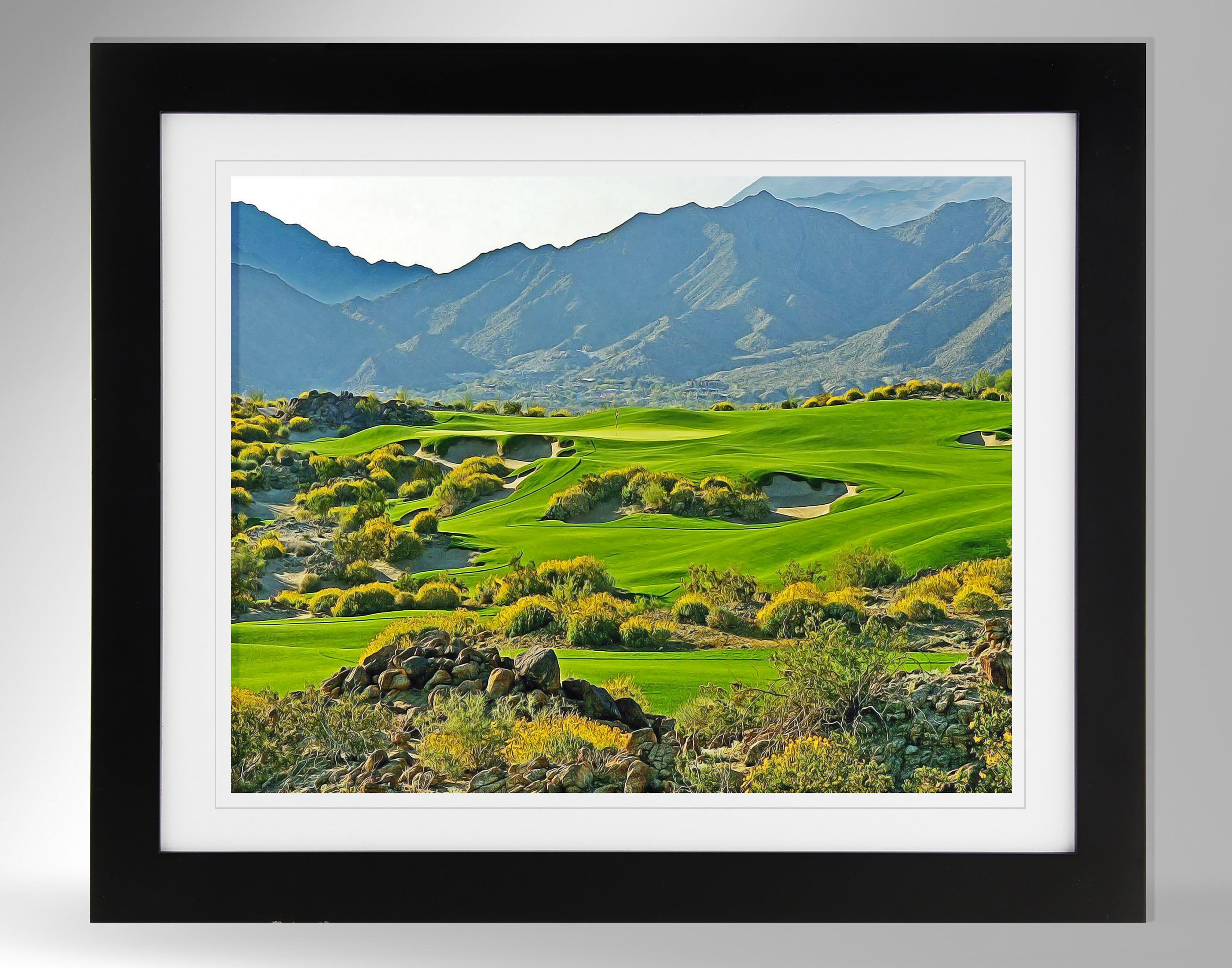 Stone Eagle Golf Club Wall Art - Impressionism Painting-Effect Print (2 Options), Stone Eagle Golf Course, 19th Hole, (#681), Not Framed
