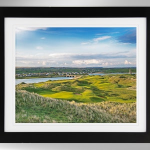 Lahinch Golf Club Art Print - Impressionism Painting-Effect Print (2 Options), St. Andrews of Ireland, Golf Decor, (#142), Not Framed