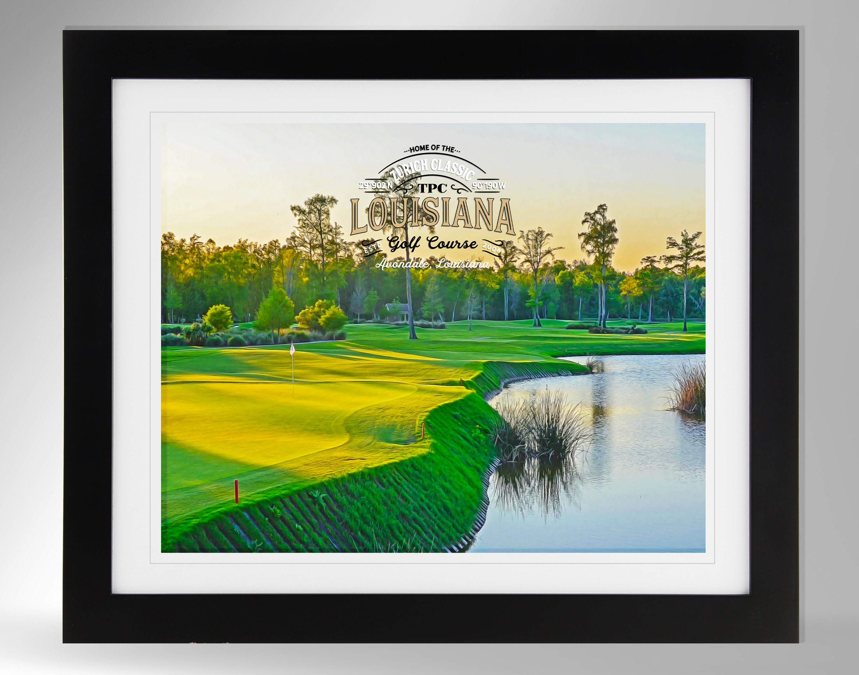 TPC Louisiana Golf Course Wall Art - Impressionism Painting-effect