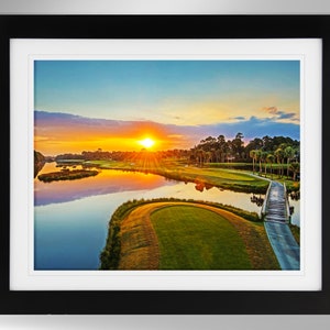 Osprey Point at Kiawah Island Golf Resort Impressionism Painting-Effect Print Art (2 Options), Osprey Point, (#39), Not Framed