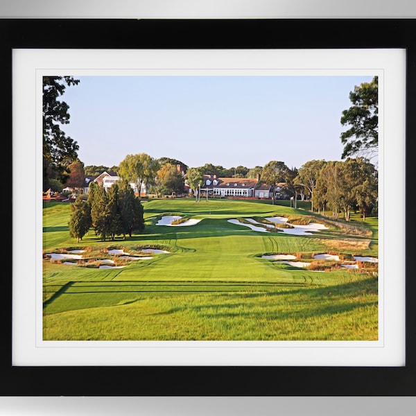 Bethpage State Park Art Print - Black Course Golf Links Impressionism Painting-Effect Print (2 Options), Golf Decor, (#286), Not Framed