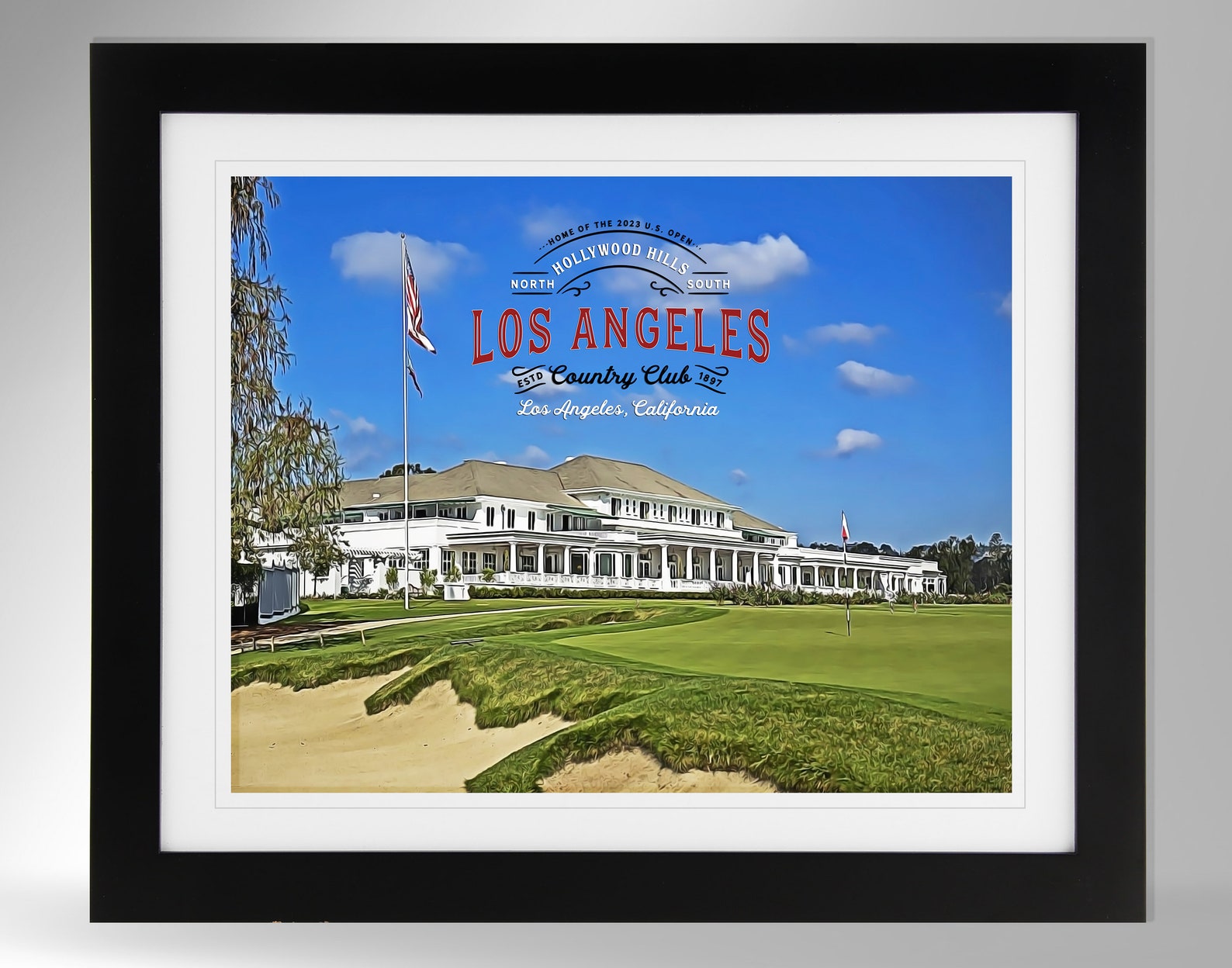 Los Angeles Country Club - North Course Impressionism Painting-effect