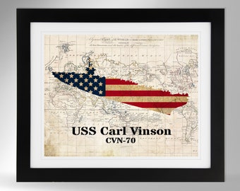 USS Carl Vinson Nuclear Aircraft Carrier Commissioning Plankowner