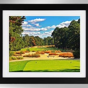 Pine Valley Golf Club 7th Hole Impressionismus Kunstdruck - (2 Optionen), Golf Dekor (#827), Ohne Rahmen